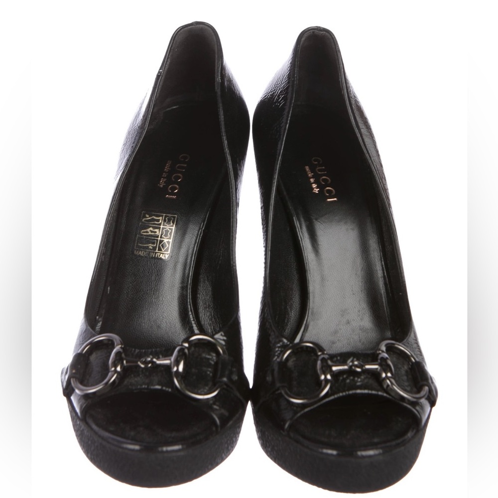 Gucci Black Leather Women's Shoes